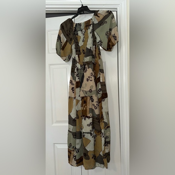 Polagram Earthy Patchwork Maxi Dress - Picture 4 of 6